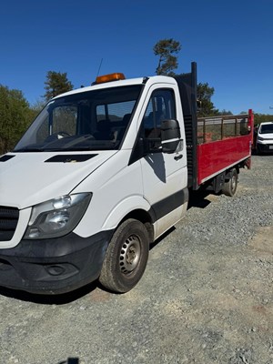 Lot 51 - 2017 Mercedes Sprinter 314 CDI LWB Flatbed Euro 6