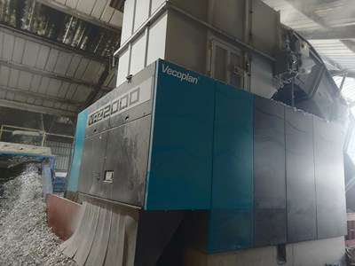 Lot 67 - 2023 Vecoplan VAZ2000 Single Shaft Shredder, WME Infloor Conveyor And Helios Fire System