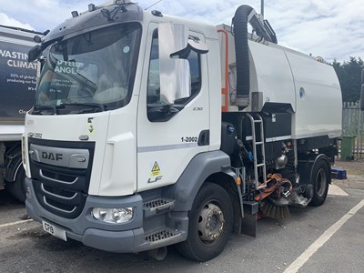 Lot 10 - 2019 DAF LF 230 Left Hand Drive Sweeper Body Euro 6
