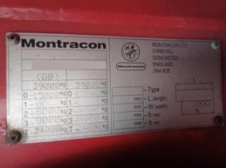 Lot 58 - 2012 Montracon Tri Axle Curtain Side Straight Frame Trailer