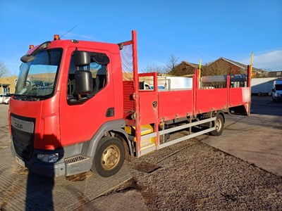 Lot 87 - 2017 (67 Plate) DAF LF 150 FA rigid dropside with column tail lift Euro 6